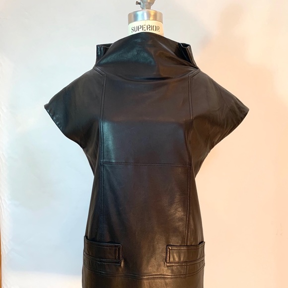 MARC BY MARC JACOBS LEATHER MINI DRESS - Picture 3 of 4